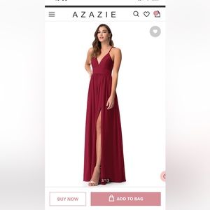 Azazid Aaida dress in burgundy. Size 10. Hemmed 1 inch. Worn once.